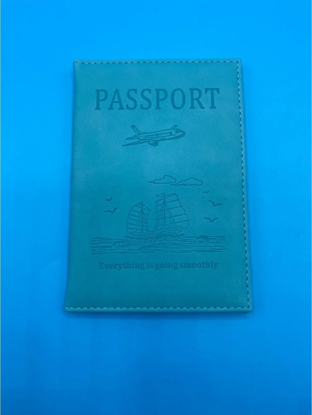 Passport Holder - Teal Travel Cover